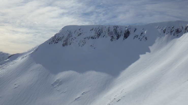 Coire an Lochan crags: southern section.