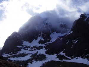Ben Nevis: thawing at all levels.