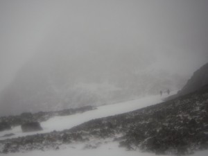 Not a fine day on Ben Nevis.