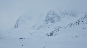 Lots and lots of snow on Ben Nevis.