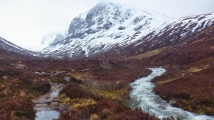 Rain and avalanches on Ben Nevis