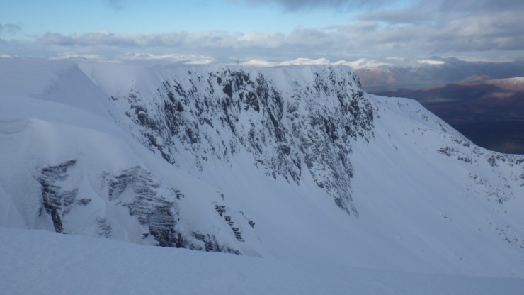 Looking at the North side of Coire an Lochan 