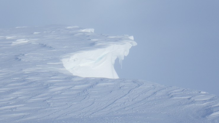 Plenty of fresh fragile looking cornices about. 