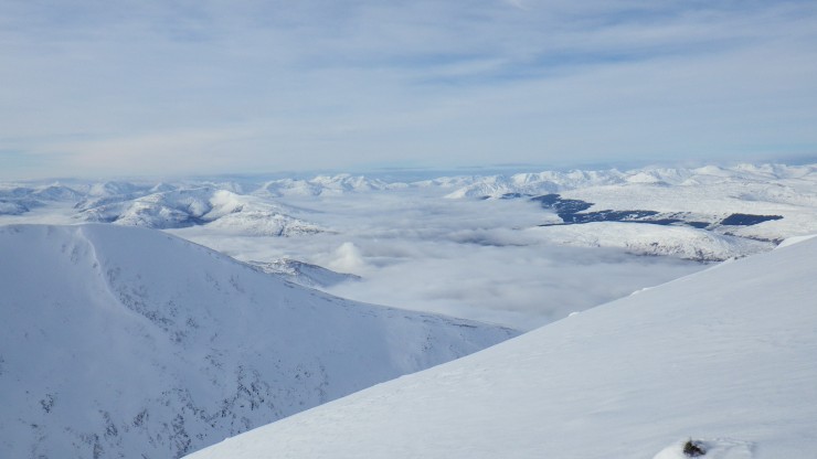 View West from Aonach Mor.