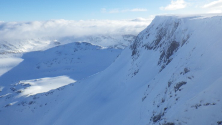 Looking south from Easy Gully, Aonach Mor