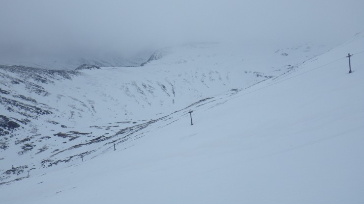 Looking over the Braveheart chair towards Stob a Cul Choire.