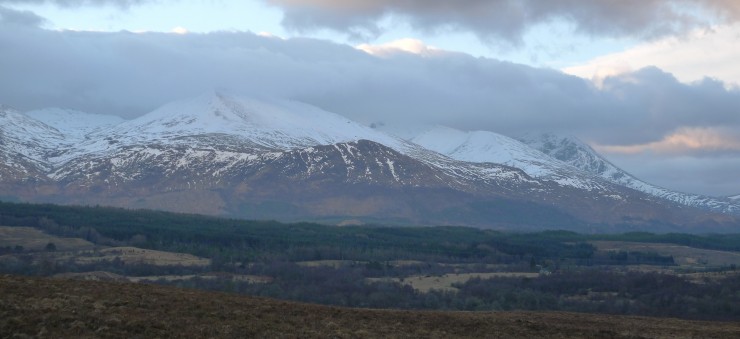 Aonach Mor from the Commando Monument this morning.