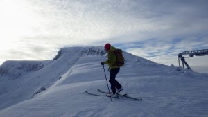 Skiing at last!