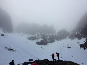 Cloudy on the summits