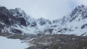 Snow showers on Ben Nevis.