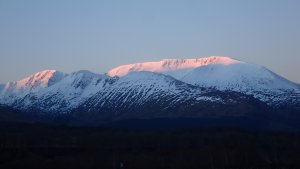 Aonach Mor East Face and Ben Nevis