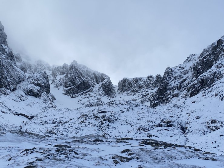 Ben Nevis, looking up into Coire na Ciste