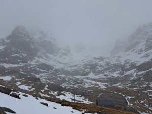 Rain turning to  snow